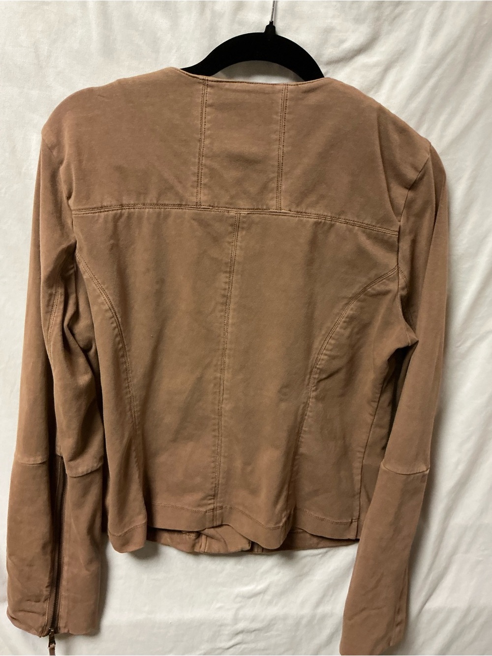 Anthropologie Marrakech Taupe Suede Moto Jacket - Picture 5 of 5